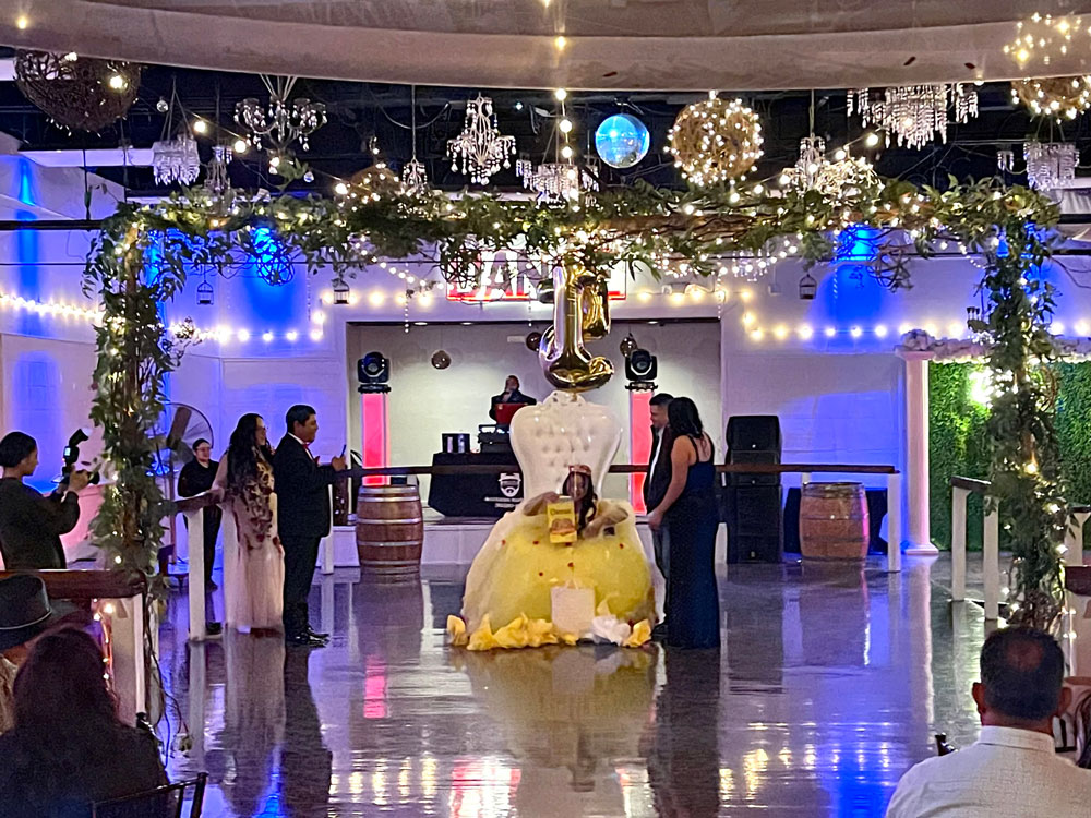 Grand dance floor designed for unforgettable first dances and evening celebrations