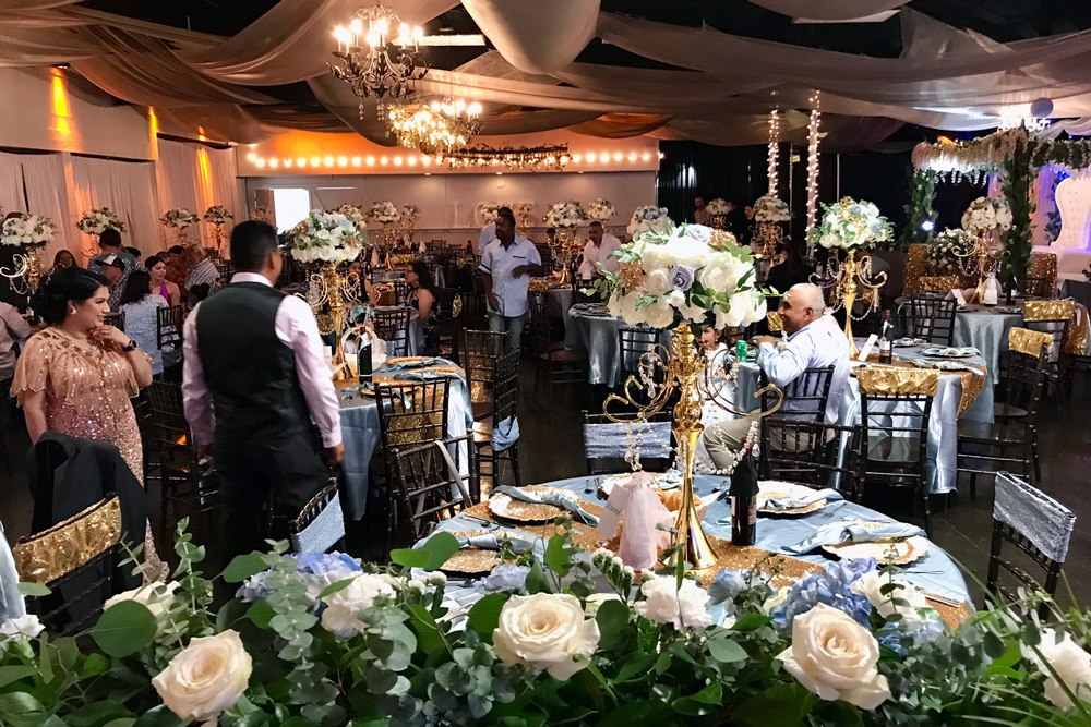 Front entrance welcoming guests at The Chateau at Forest Park event venue